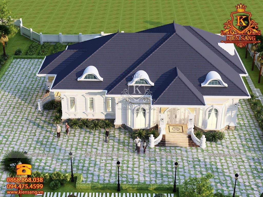Thiết kế biệt thự 1 tầng tại Yên Bái