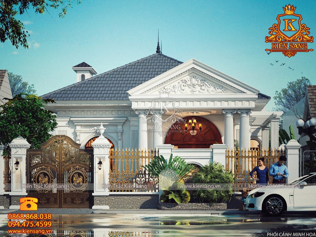 Thiết kế biệt thự 1 tầng tại Đồng Nai
