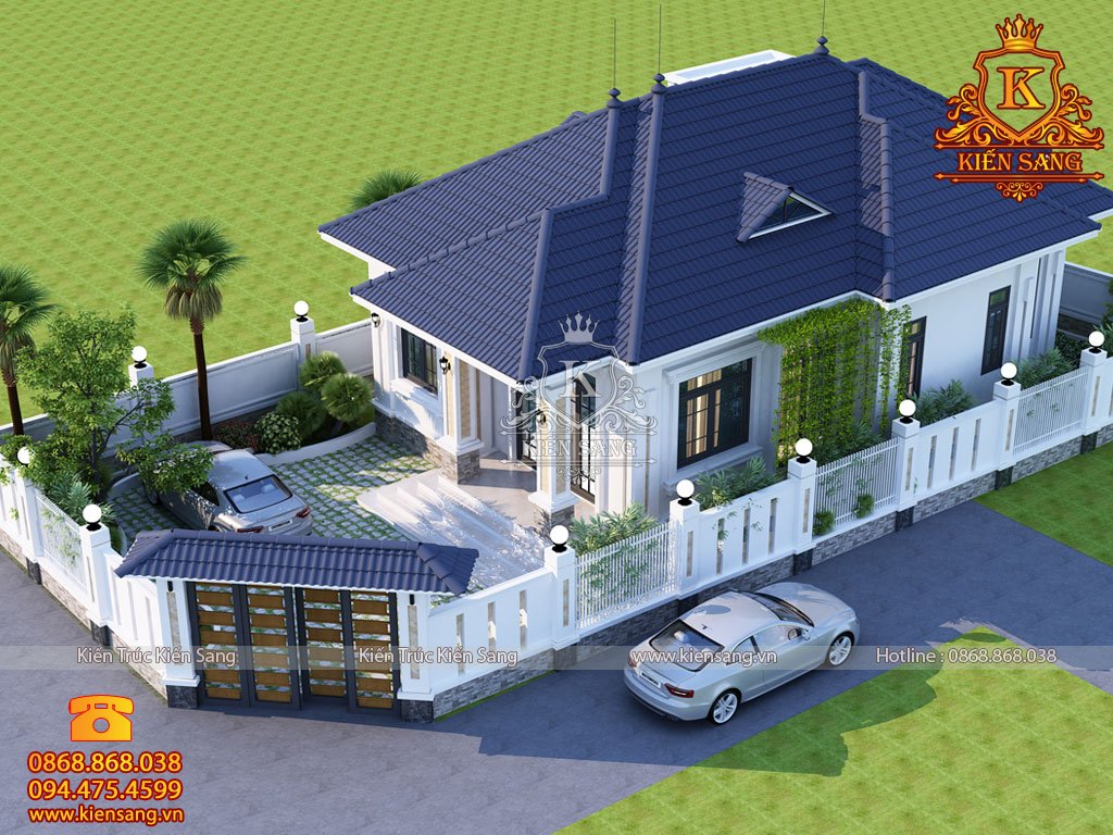 Thiết kế biệt thự 1 tầng tại Yên Bái