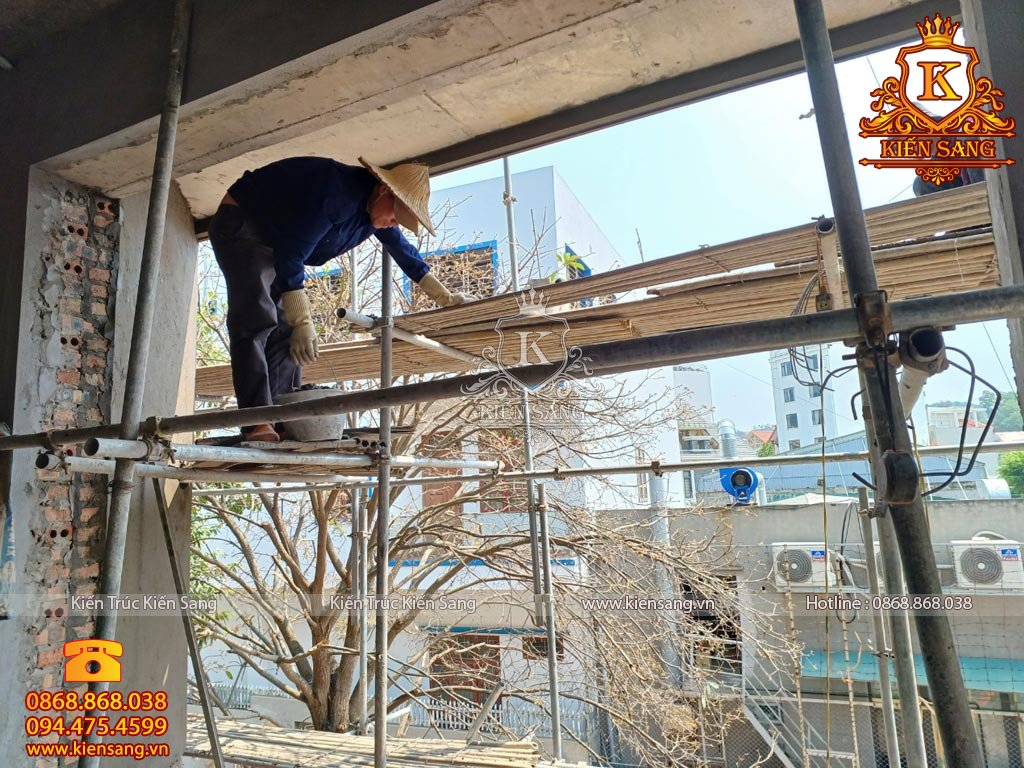 Thực tế thi công mẫu biệt thự 3 tầng hiện đại tại Quảng Ninh