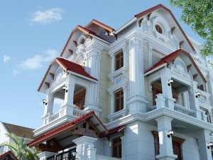 Thiết kế biệt thự 3 tầng tân cổ điển tại Đà Nẵng
