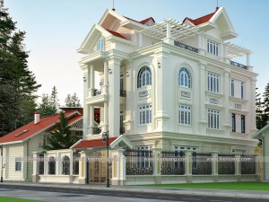 Mẫu thiết kế biệt thự 3 tầng tân cổ điển tại Thanh Hóa