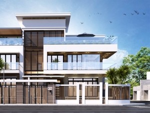 Thiết kế biệt thự 3 tầng hiện đại tại Tây Ninh