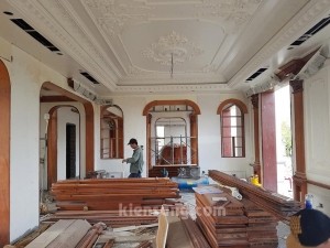 Nội thất gỗ gõ tân cổ điển tại Hà Nội