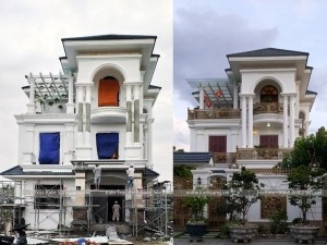 Thi công biệt thự 3 tầng tân cổ điển tại Đà Nẵng