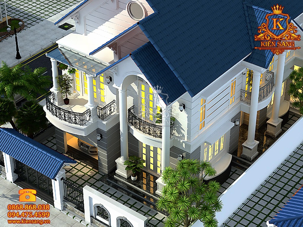 Biệt thự 2 tầng mái thái tại Vĩnh Phúc
