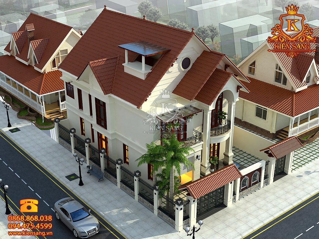 Biệt thự 2 tầng mái thái tại Quảng Trị