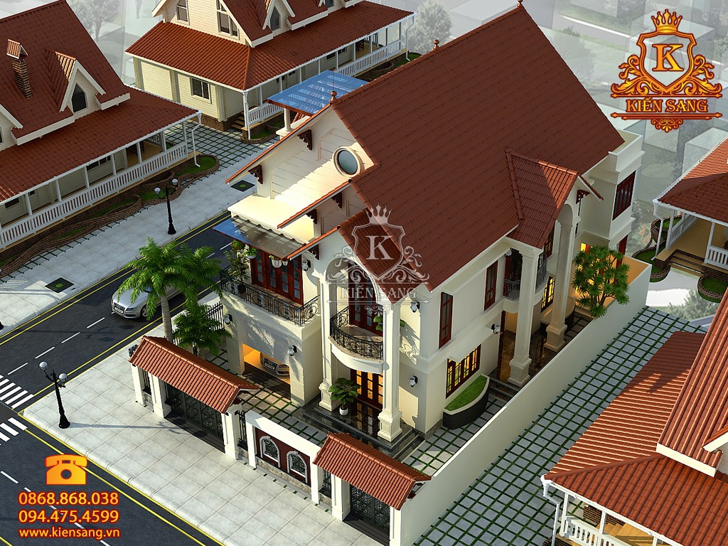 Biệt thự 2 tầng mái thái tại Quảng Trị