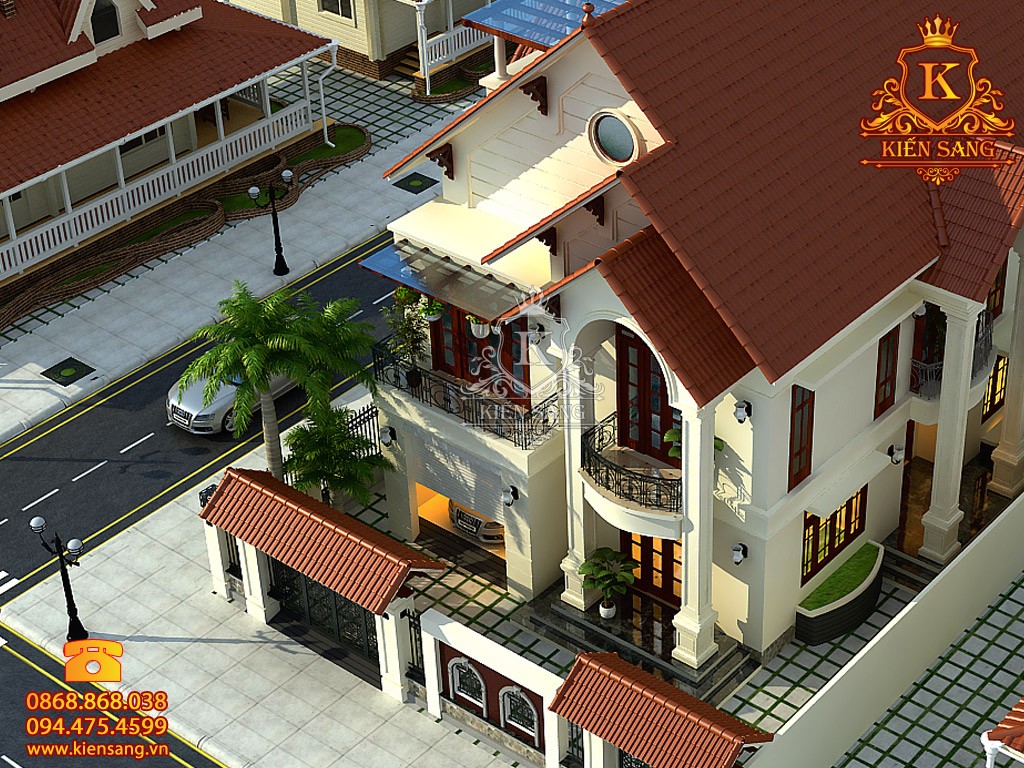 Biệt thự 2 tầng mái thái tại Quảng Trị