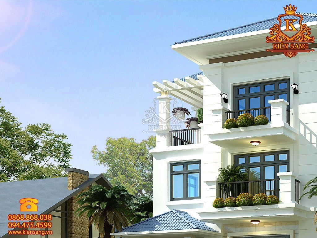 Thiết kế biệt thự 3 tầng hiện đại tại Bình Phước