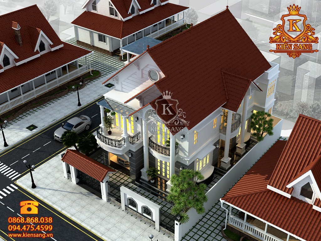 Biệt thự 2 tầng tân cổ điển tại Lâm Đồng