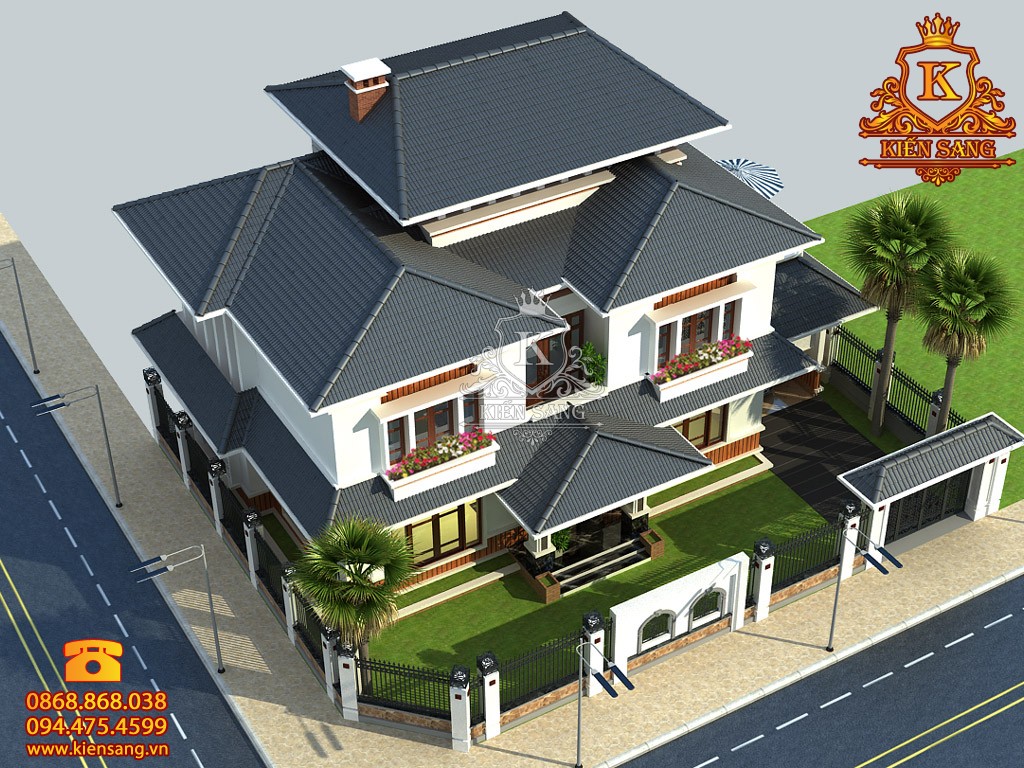 Biệt thự 2 tầng hiện đại tại Thái Nguyên