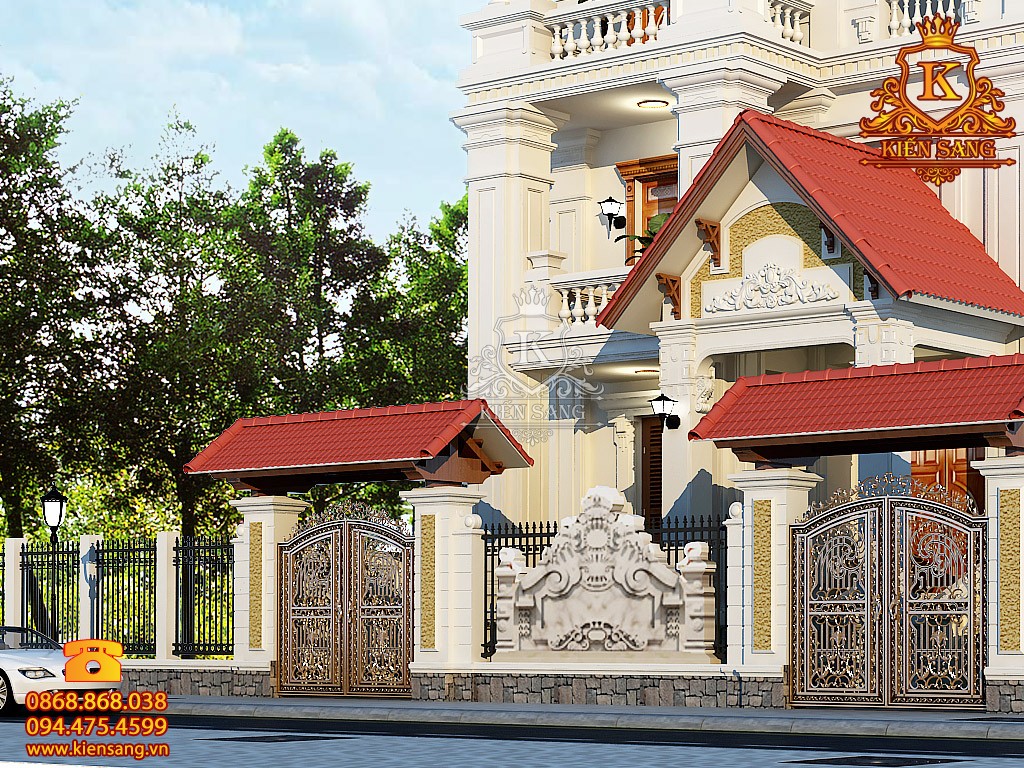 Thiết kế biệt thự 3 tầng cổ điển tại Bắc Giang
