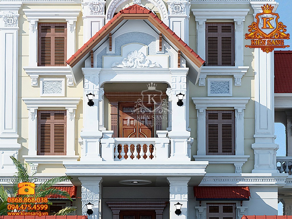 Thiết kế biệt thự 3 tầng tân cổ điển tại Đà Nẵng