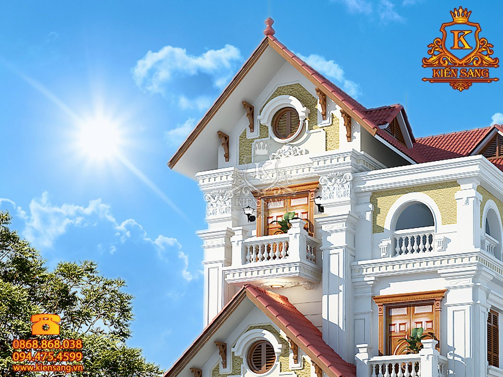 Thiết kế biệt thự 3 tầng tân cổ điển tại Lào Cai