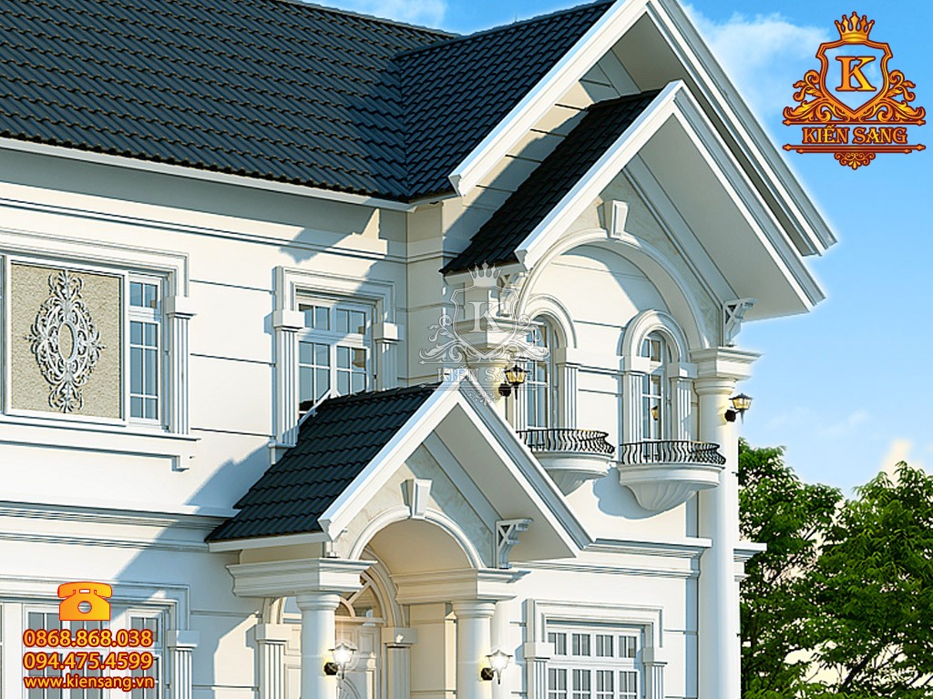 Biệt thự 2 tầng tân cổ điển tại Thái Nguyên