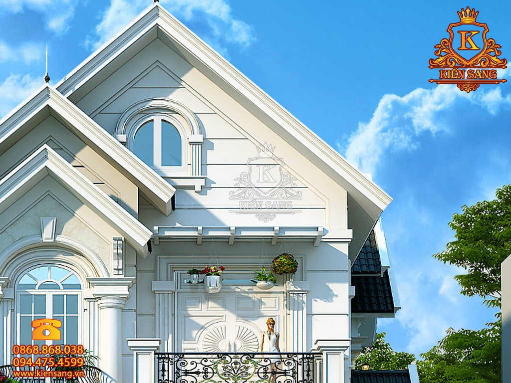 Biệt thự 2 tầng tân cổ điển tại Thái Nguyên