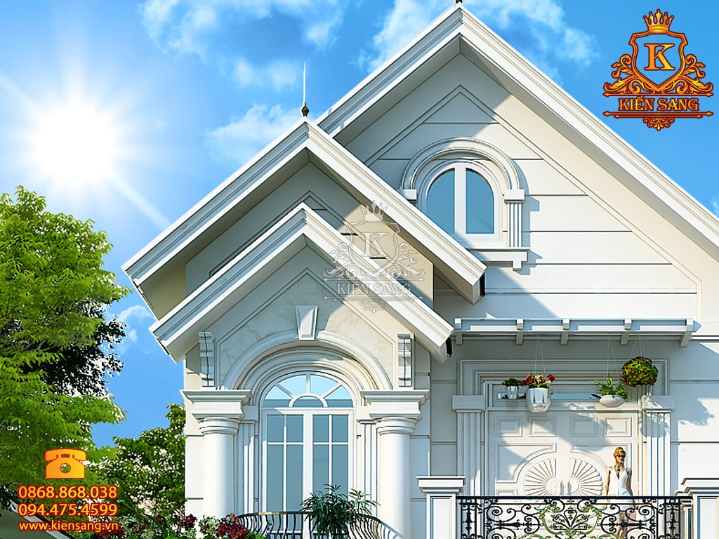 Biệt thự 2 tầng tân cổ điển tại Thái Nguyên