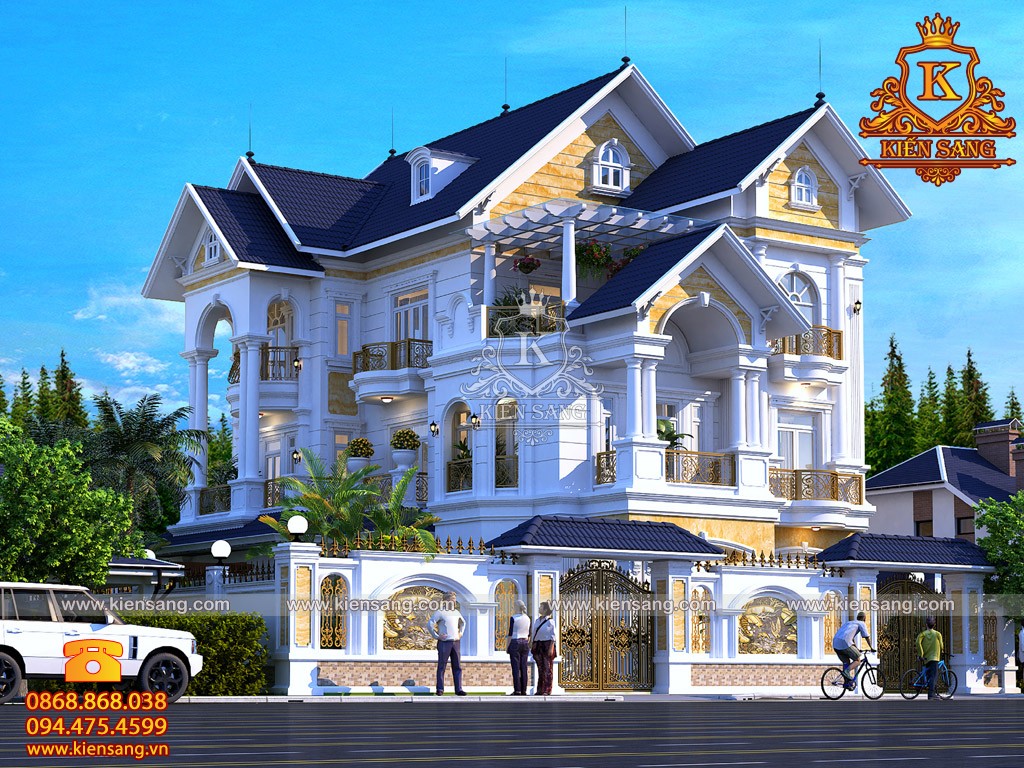 Mẫu biệt thự 3 tầng tân cổ điển tại Đà Nẵng