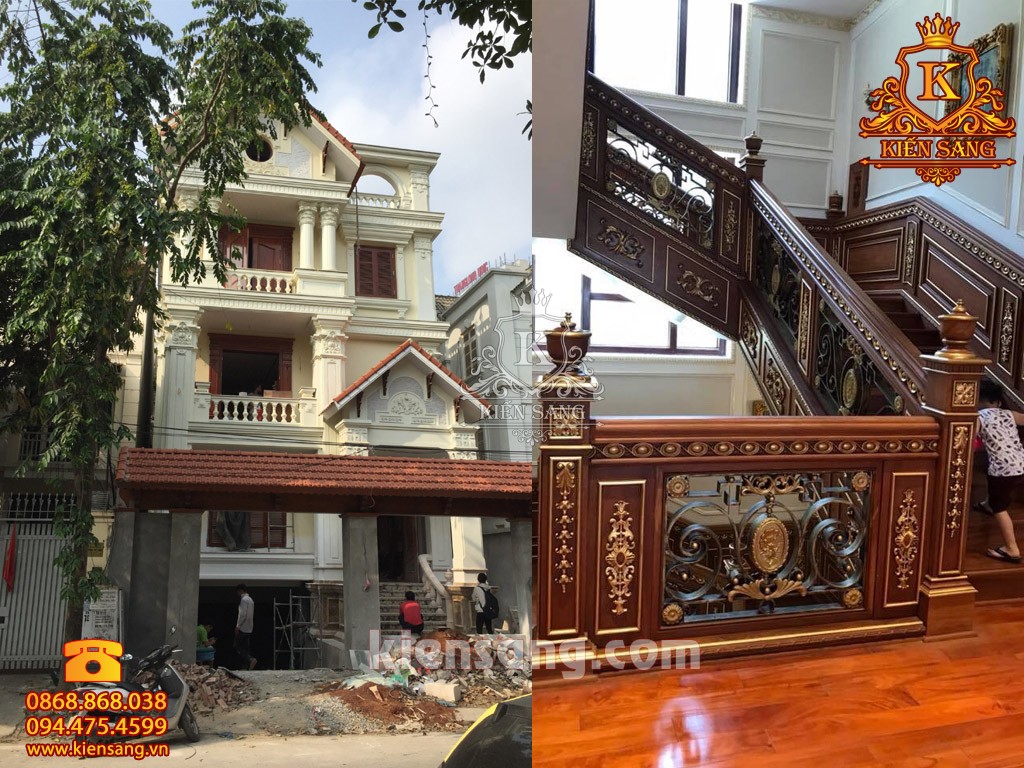 Thiết kế biệt thự 3 tầng tân cổ điển ở Tuyên Quang